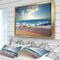 Designart - Sea Sunset - Seascape Photography Framed Canvas Art Print